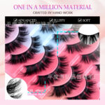 10 pairs one-piece European and American cross-border style false eyelashes, simple, natural, three-dimensional, stable supply from source factory