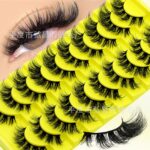 Cross-border bestseller, 10 pairs Russian volume false eyelashes, European and American thick, three-dimensional, curly, flat false eyelash factory