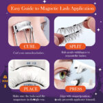 Cross-border new magnetic false eyelashes, colored lashes, glue-free magnetic lashes, natural and comfortable beginner false eyelash set