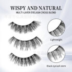 European and American cross-border hot-selling Amazon blister box imitation mink false eyelashes wholesale beauty tools