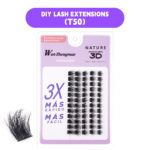 Factory direct supply 5-row 3D simulation natural hot-melt cluster lashes 10p 20p 30p 40p, comic-style lashes in multiple lengths