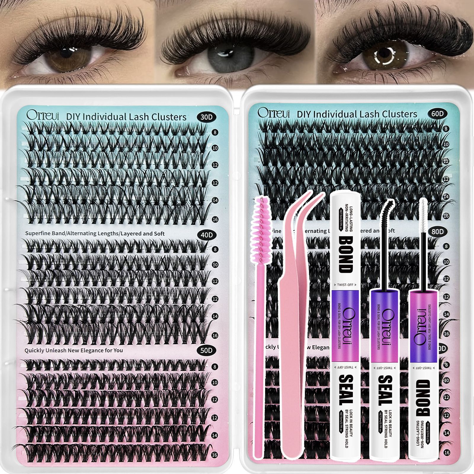 o1cn01j4k6hu1pvygfdhgi5 2219025691847 0 cib.jpg Cross-border large-capacity lash book, voluminous segmented false eyelashes, internet-famous Asian-style dense camera-ready 3D realistic false eyelashes
