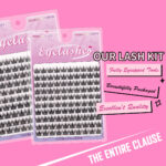 Large capacity segmented false eyelashes, European and American comic Barbie, lazy person camera-ready, thick and ultra-fine stem single cluster eyelashes wholesale