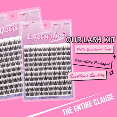 Large capacity segmented false eyelashes, European and American comic Barbie, lazy person camera-ready, thick and ultra-fine stem single cluster eyelashes wholesale