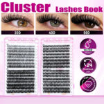 False eyelash set cross-border trade eyelash book D-curve Amazon segmented self-lash extension kit