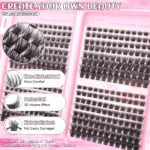 Cross-border Amazon Temu Large Capacity T50 Thick Style Lash Book Glue Tool Set DIY Lash Kit