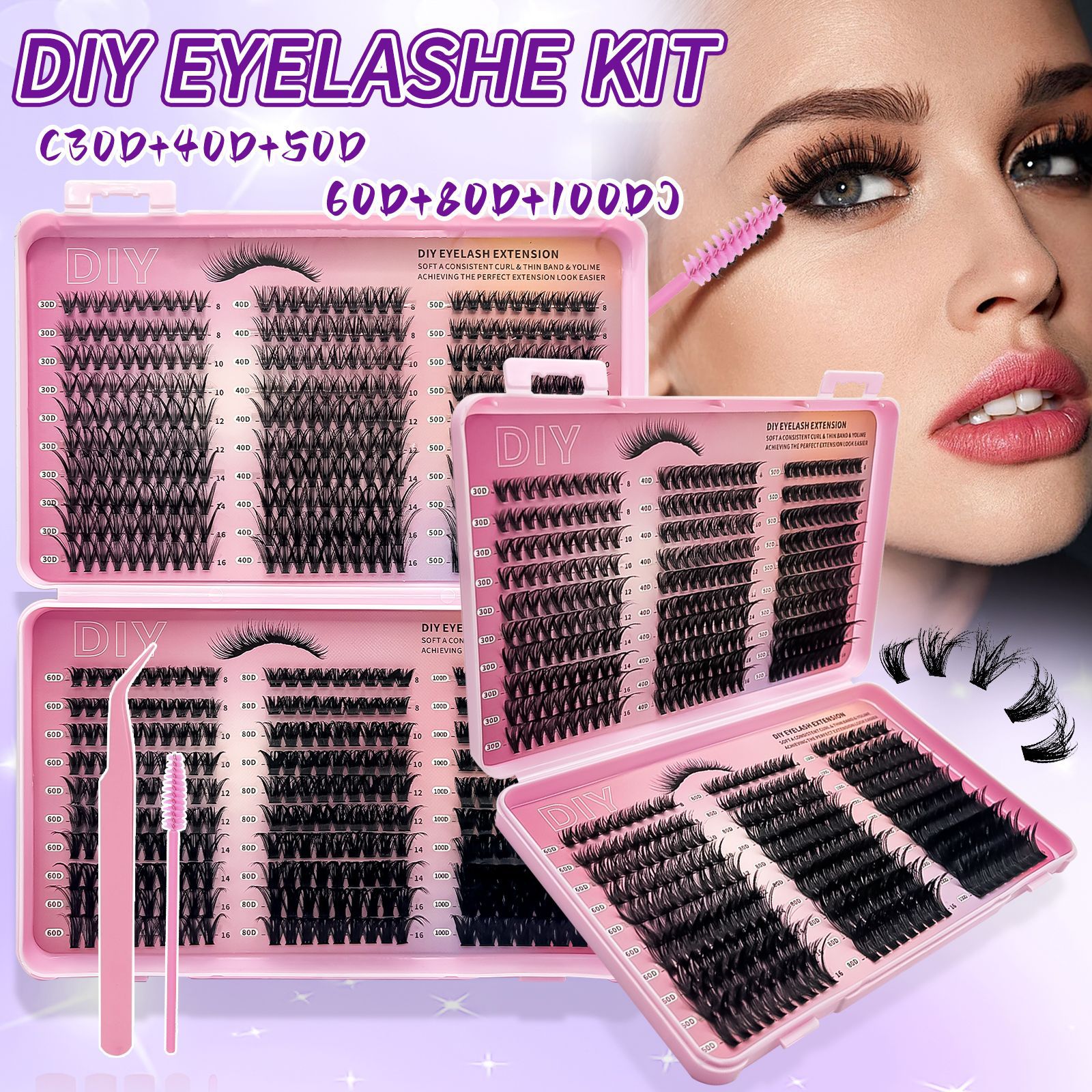 o1cn01jkqi8a1pvyeeat7qy 2219025691847 0 cib.jpg Cross-border bestseller, foreign trade single-cluster segmented DIY natural thick false eyelashes, large-capacity lash book, self-applied eyelashes