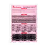 Overseas trade cross-border natural thick CD curve mixed single cluster false eyelashes, simulation daily makeup segmented flower eyelashes