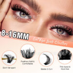 TK Europe and America cross-border Amazon hot-selling eyelash extension kit DIY single cluster lash kit large capacity 80D/100D