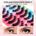 10 pairs one-piece European and American cross-border style false eyelashes, simple, natural, three-dimensional, stable supply from source factory