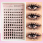 Cross-border best-selling false eyelash set DIY self-lamination autumn maple leaf segmented single cluster soft fine stem large capacity