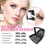 Cross-border bestseller Amazon temu five-magnet quantum magnetic eyelash set, European and American style magnetic eyelashes in stock