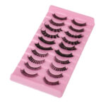 Large capacity pair of small devil internet celebrity cos comic false eyelashes, whole strip black stem, supportive, wholesale, Qingdao eye tail