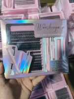 Cross-border new product customized false eyelash tool kit multiple styles personalized thick curly eyelash charm electric eyes