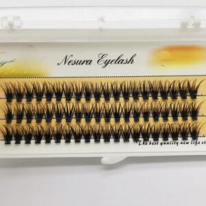 European and American machine-pressed 20D hot-melt cluster lashes for self-application, 30D fine stems non-scattering roots, curled 40D three-dimensional big-eye effect