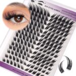 European and American cross-border new style 168 clusters of slanted flying single cluster flower lashes, natural and soft, self-applied segmented DIY lash kit