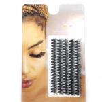 Cross-border hot-selling factory direct 5-row hot-melt cluster lashes 10P 20P 30P 40P eyelash extensions single cluster lashes for upper eyelid