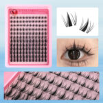 American Cross-border Fairy Wheat Stalk Fine Stem Natural False Eyelash Set 10-16mm Round Eye Enlarging