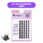 Factory direct supply 5-row 3D simulation natural hot-melt cluster lashes 10p 20p 30p 40p, comic-style lashes in multiple lengths