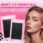 Cross-border 80D100DD Curl Single Cluster False Lashes Thick and Curled Extension 12-20mm DIY Segmented Fluffy Lashes
