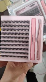 European and American cross-border bestseller large-capacity single-cluster false eyelash set, natural segmented cluster lashes for daily DIY lash extension