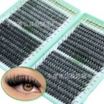 Cross-border bestseller 30D/40D/50D 640 clusters lash book large capacity false eyelashes D curl mixed pack from source factory