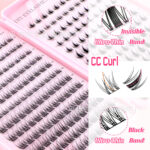 Cross-border best-selling false eyelash set 264 clusters lash book triple fishtail/autumn maple leaf single cluster false eyelashes lash book