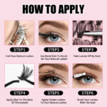Russian false eyelashes segment lashes