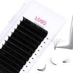 Single flat lashes for planting and lash extension, cross-border, double-tipped air flat lashes, densely arranged with curl, flatness, and dense arrangement