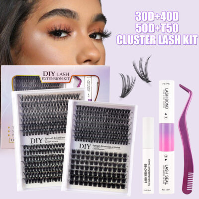 DIY Sectional False Lashes 14 Rows Large Capacity Set False Lashes 30D40D Combination Hot Melt Lash Set