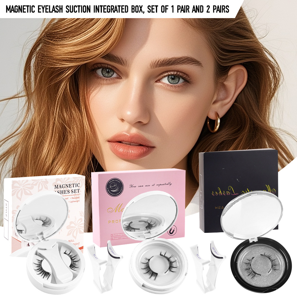 o1cn01lpkuf22eec3oybkwv 2215841308713 0 cib.jpg Amazon Best-Selling Eyelash All-in-One Box 3D Hard Stem European and American Thick Magnetic Eyelashes One-Piece Clip Set