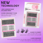Cross-border new DIY single cluster lashes 30/40/50D European and American false eyelash extension set factory wholesale