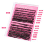 Cross-border new DIY single cluster lashes 30/40/50D European and American false eyelashes with eyelash curler set factory wholesale