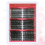 Amazon cross-border DIY single-cluster false eyelashes 50D+80D+120D mixed 250 clusters curly false eyelashes
