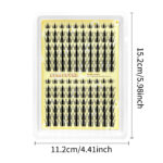 Cross-border best-selling false eyelashes mixed large capacity D-curled European and American thick autumn maple leaf self-adhesive eyelash glue set