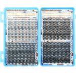 European and American cross-border eyelash book DIY segmented D-curl false eyelashes simulation hot melt cluster lashes self-lash extension kit