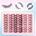 European and American cross-border bestseller, Amazon 30 pairs blister box imitation mink false eyelashes wholesale, soft eyelashes