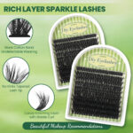 Cross-border bestseller 120-cluster segmented false eyelash set, European and American style C-curled, natural and dense, exquisite boxed lashes