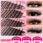 Source factory DIY cluster false eyelash set 80D100D Shein same style 14 rows false eyelashes DIY Lashes