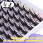 European and American cross-border best-selling false eyelashes, realistic and thick DIY eyelashes, segmented single-cluster lash extension wholesale