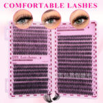 Cross-border bestseller 30D/40D/50D 640 clusters lash book 8-16mm false eyelashes D curl mixed pack from source factory