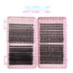 Cross-border DIY segmented eyelash book set, natural thick and curly, self-lashing cluster lashes, 32 rows, large capacity false eyelashes