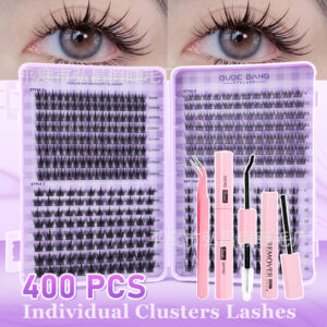Cross-border bestseller Wheat Ear/Fishtail/Autumn Maple Leaf/Triple Fishtail 400 clusters lash book large capacity false lashes D curl