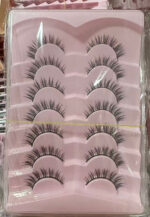 Cross-border best-selling large-capacity one-piece false eyelashes with black stem, thick, curly, fox-style false eyelashes, pair hair source factory