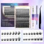 DIY Sectional False Lashes 12 Rows Large Capacity Set False Lashes 30D40D Combination Hot Melt Lash Set