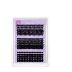 European and American cross-border bestseller 40-100D curved single-cluster false eyelashes DIY segmented thick curly eyelashes large capacity