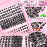 Cross-border Amazon Temu Large Capacity T50 Thick Style Lash Book Glue Tool Set DIY Lash Kit