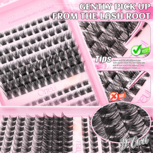 Cross-border Amazon Temu Large Capacity T50 Thick Style Lash Book Glue Tool Set DIY Lash Kit
