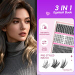 Cross-border new DIY single cluster lashes 30/40/50D European and American false eyelash extension set factory wholesale