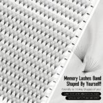 Cross-border Europe/US 10D20D tapered tip glue dot cluster long self-adhesive false eyelashes curled natural style